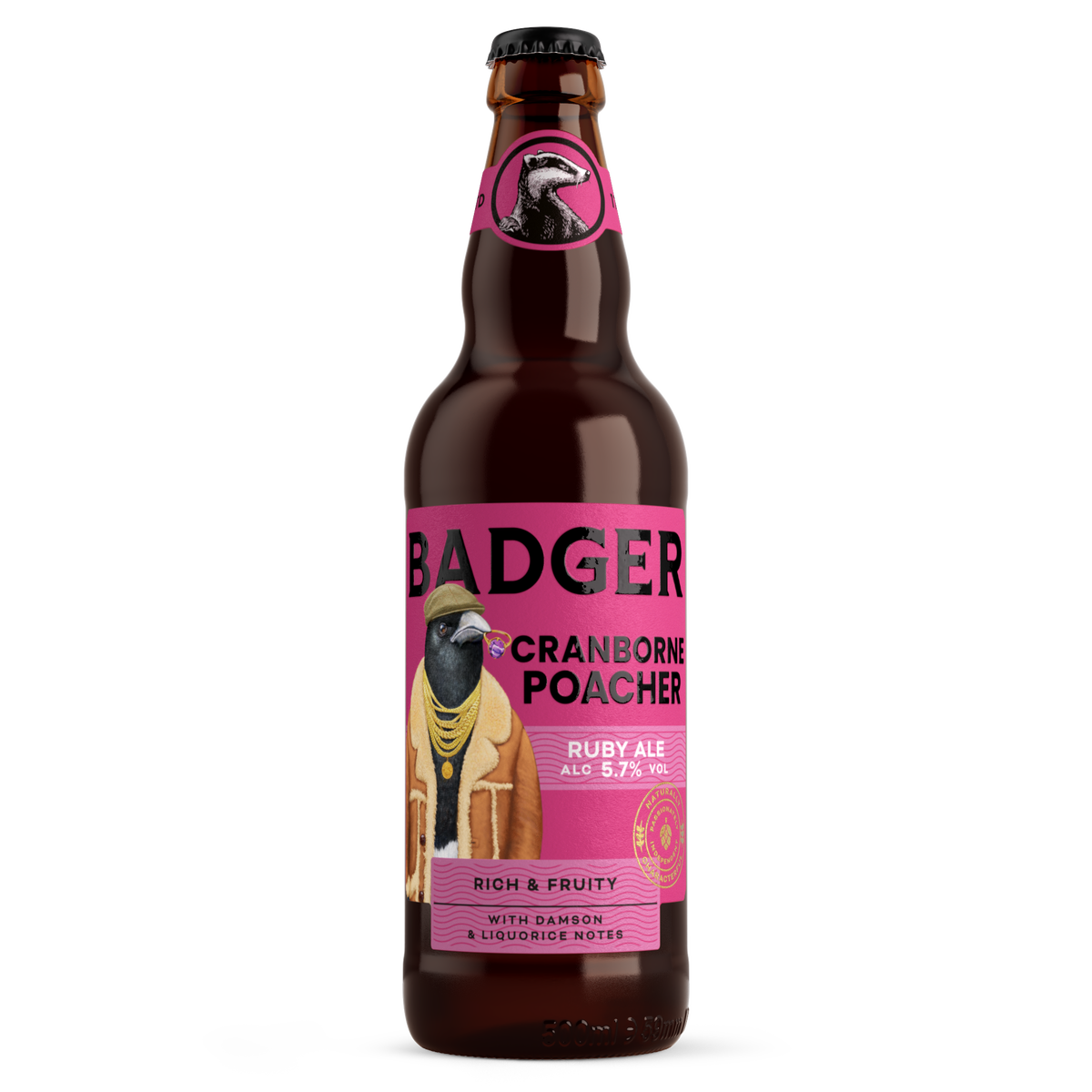 BADGER CRANBORNE POACHER 500 ML - Cebada Malteada