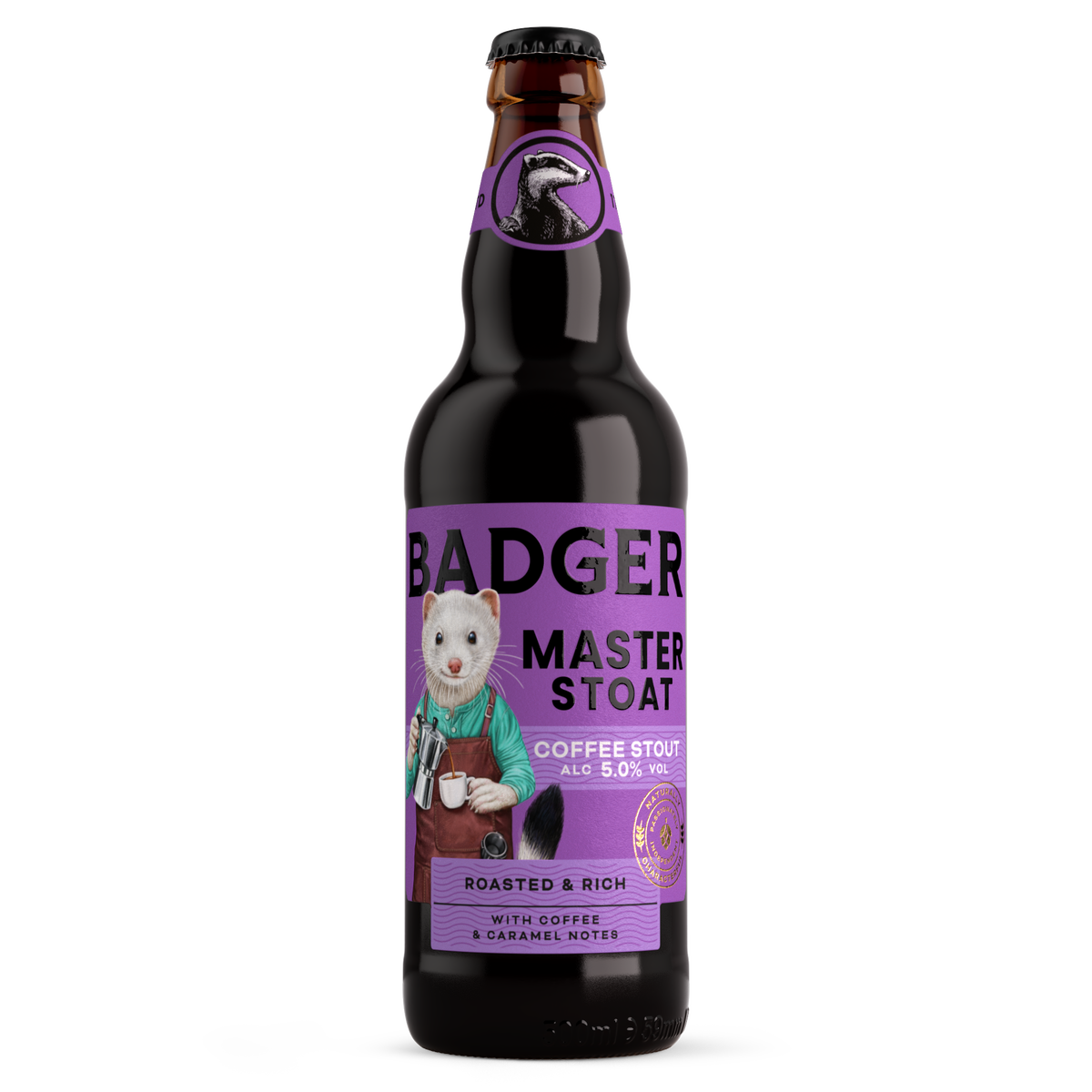 BADGER MASTER STOAT 500 ML - Cebada Malteada