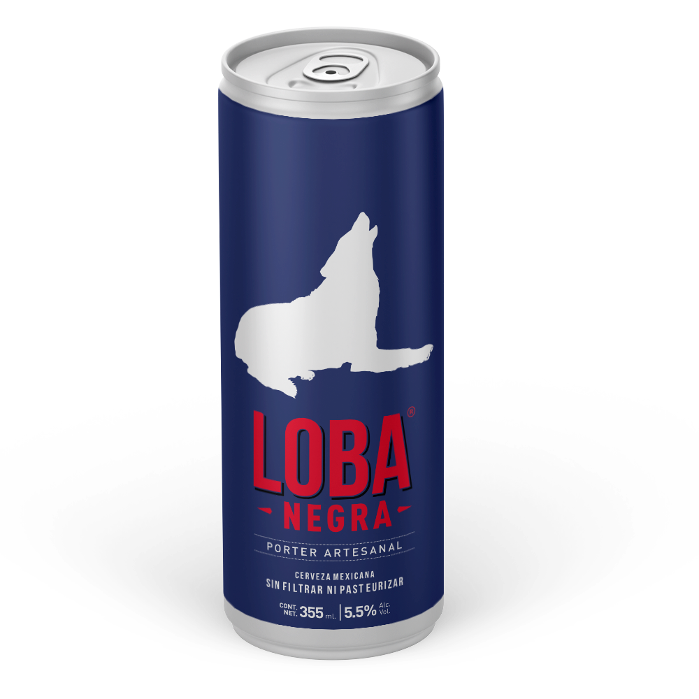 LOBA NEGRA (LATA) 12 OZ - Cebada Malteada