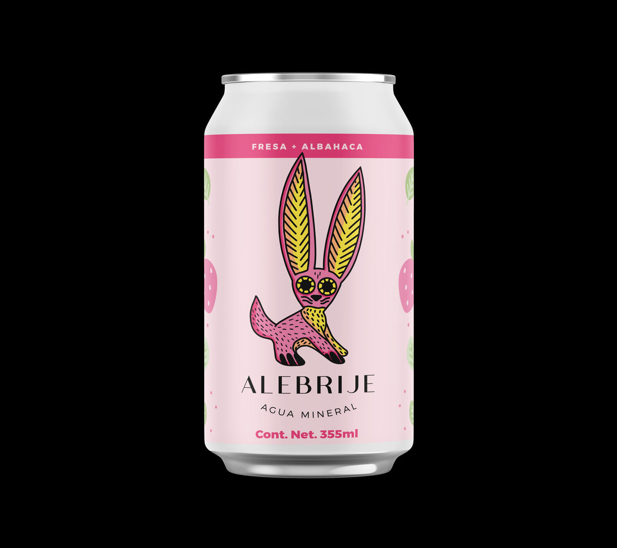 RRËY ALEBRIJE FRESA ALBAHACA (LATA) 12 OZ - Cebada Malteada