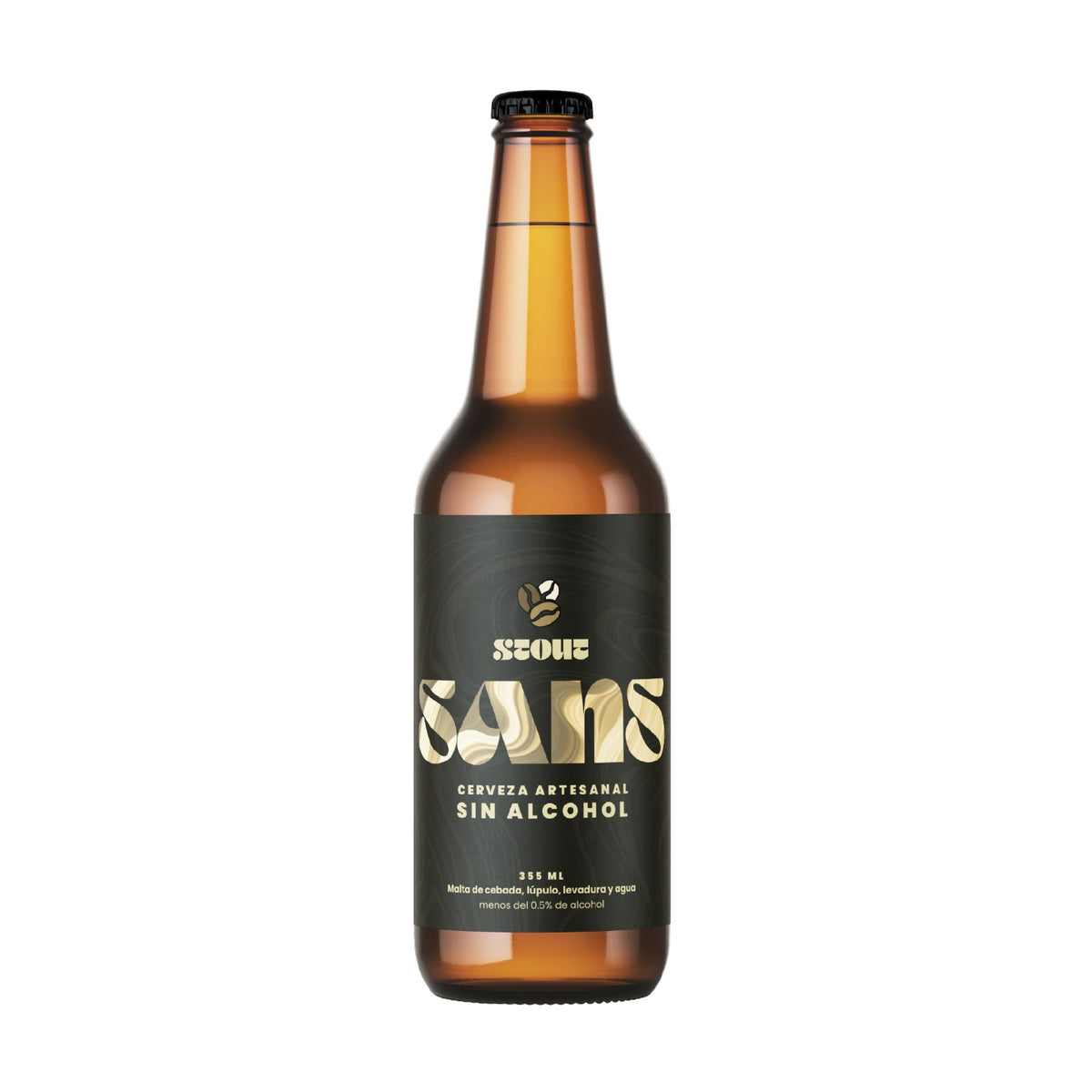 SANS STOUT SIN ALCOHOL 355 ML - Cebada Malteada