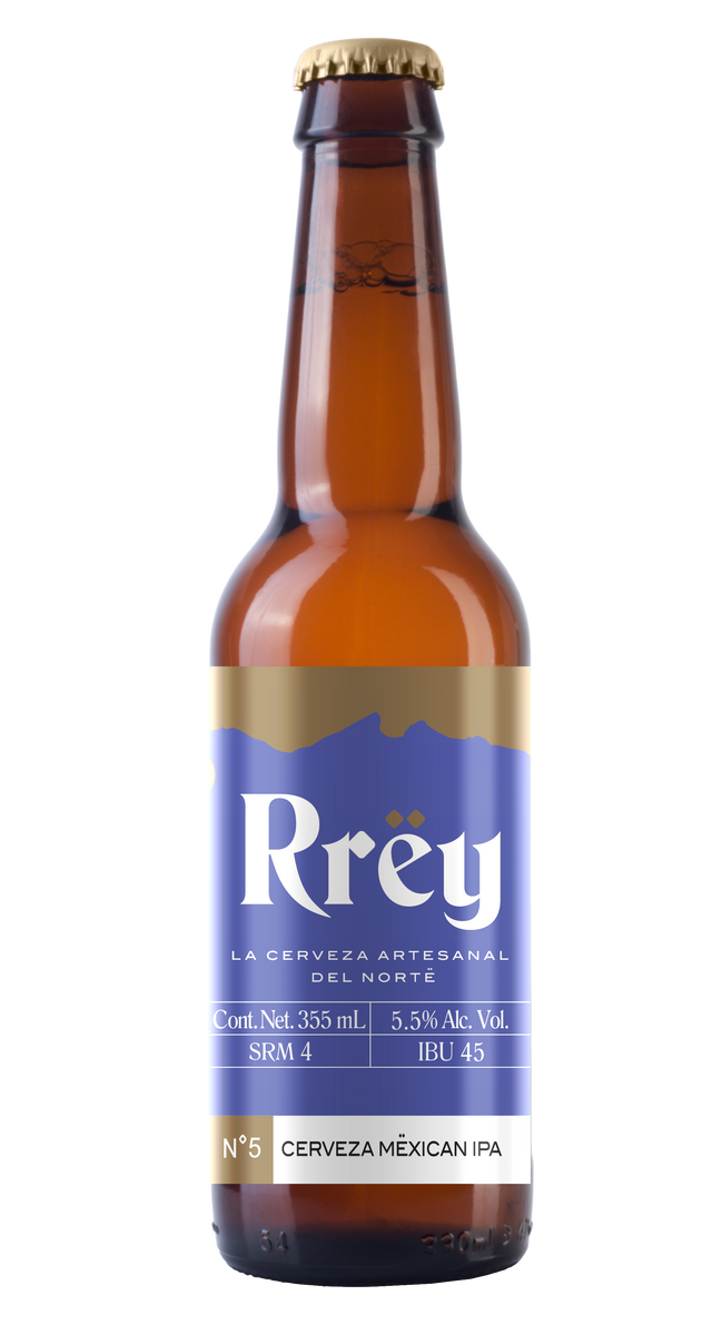 RRËY N°5 MËXICAN IPA 355 ML - Cebada Malteada