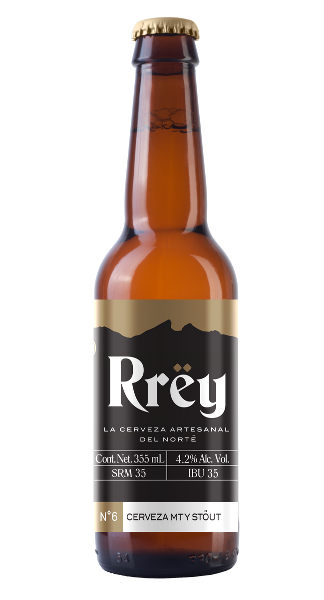 RRËY N°6 MONTERRËY STOUT 355 ML - Cebada Malteada