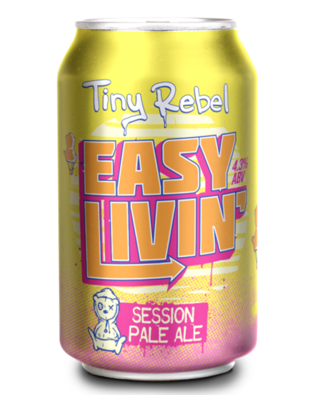 TINY REBEL EASY LIVIN (LATA) 12 OZ - Cebada Malteada